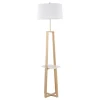 Golden Triangle Marble Shelf Floor Lamp-Kirkland's Home Shop