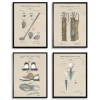 Golf Patents Framed Art Prints, Set Of 4-Kirkland's Home Fashion
