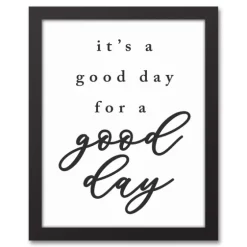 Good Day For A Good Day Framed Canvas Wall Plaque-Kirkland's Home New