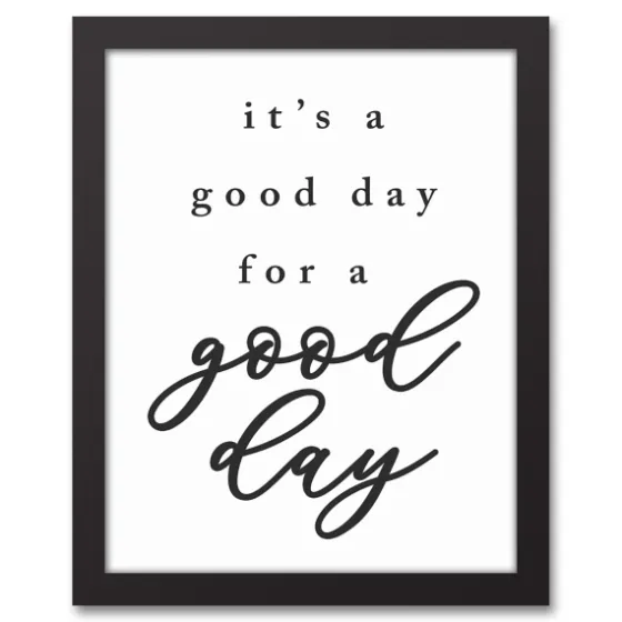Good Day For A Good Day Framed Canvas Wall Plaque-Kirkland's Home New