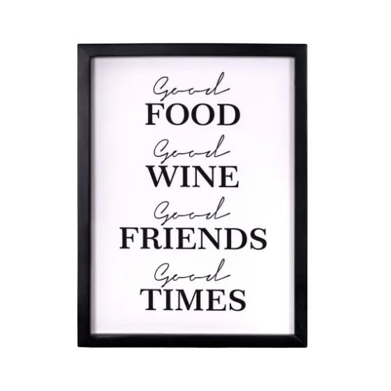Good Food, Good Times Framed Wall Plaque-Kirkland's Home Cheap