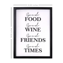 Good Food, Good Times Framed Wall Plaque-Kirkland's Home Cheap