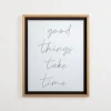 Good Things Take Time Framed Wall Plaque-Kirkland's Home Best