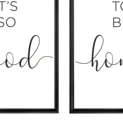 Good To Be Home Black Framed Art Prints, Set Of 2-Kirkland's Home Clearance