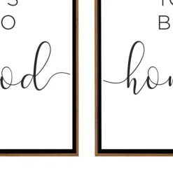 Good To Be Home Brown Framed Art Prints, Set Of 2-Kirkland's Home Cheap