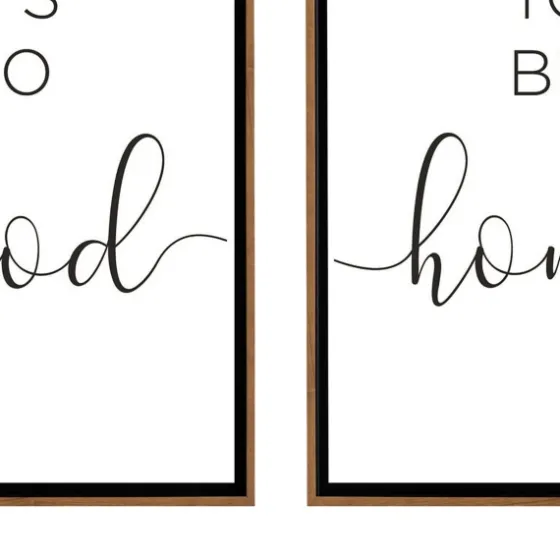 Good To Be Home Brown Framed Art Prints, Set Of 2-Kirkland's Home Cheap