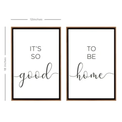 Good To Be Home Brown Framed Art Prints, Set Of 2-Kirkland's Home Cheap