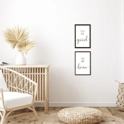 Good To Be Home Brown Framed Art Prints, Set Of 2-Kirkland's Home Cheap