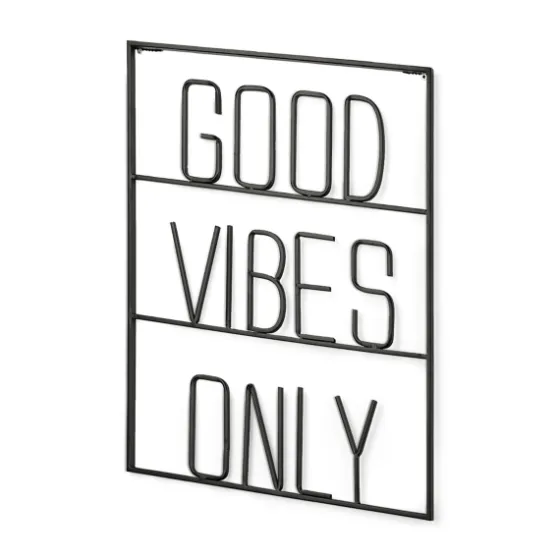 Good Vibes Only Metal Wall Plaque-Kirkland's Home Discount