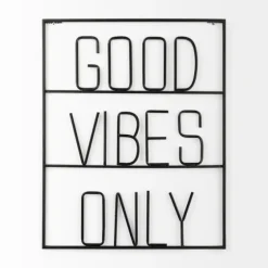 Good Vibes Only Metal Wall Plaque-Kirkland's Home Discount
