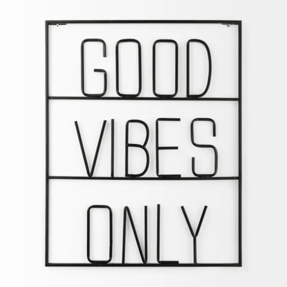 Good Vibes Only Metal Wall Plaque-Kirkland's Home Discount