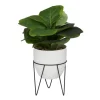 Gourd Plant In Hairpin Leg Planter-Kirkland's Home Shop