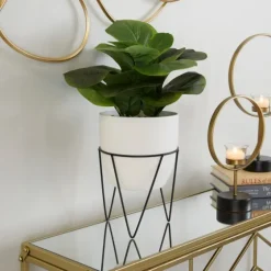 Gourd Plant In Hairpin Leg Planter-Kirkland's Home Shop