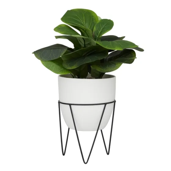 Gourd Plant In Hairpin Leg Planter-Kirkland's Home Shop