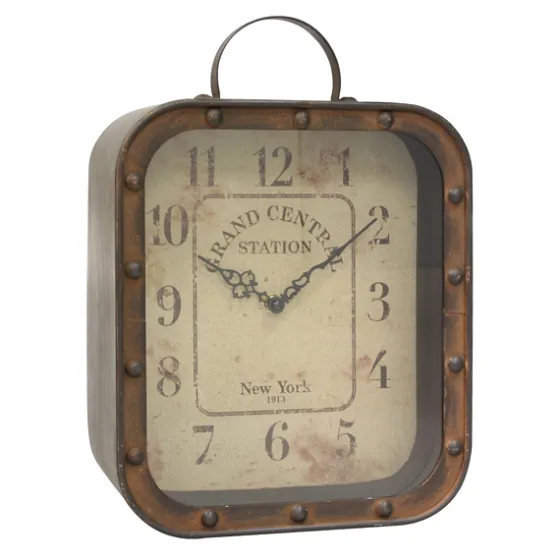 Grand Central Station Rustic Tabletop Clock-Kirkland's Home Shop