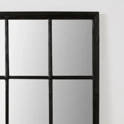 Grande Black Window Pane Leaner Mirror-Kirkland's Home Flash Sale