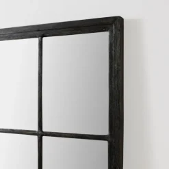 Grande Black Window Pane Leaner Mirror-Kirkland's Home Flash Sale