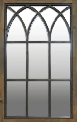Grandview Arched Windowpane Mirror, 24X37.5 In.-Kirkland's Home Best Sale