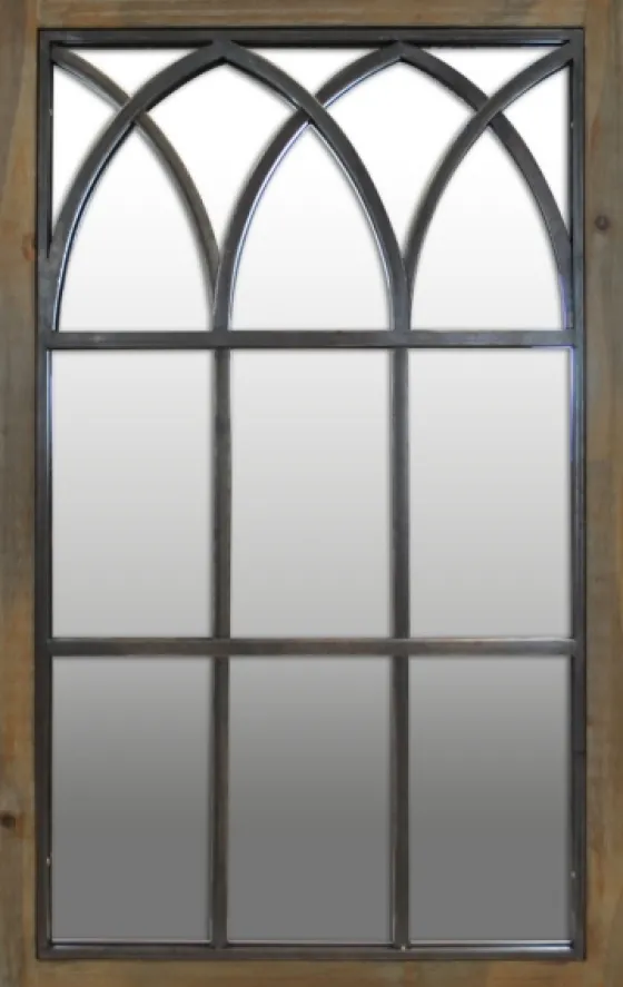Grandview Arched Windowpane Mirror, 24X37.5 In.-Kirkland's Home Best Sale