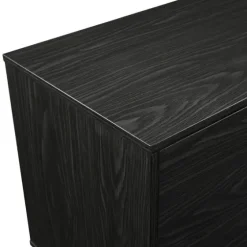 Graphite 2-Door Glass Shelf Media Cabinet-Kirkland's Home Outlet