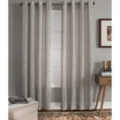 Graphite Stripe Single Curtain Panel, 84 In.-Kirkland's Home Hot