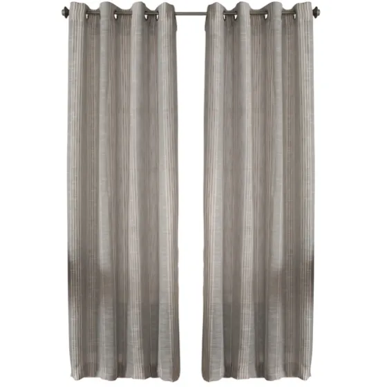 Graphite Stripe Single Curtain Panel, 84 In.-Kirkland's Home Hot