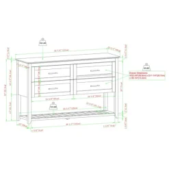 Graphite Wood Storage Buffet With Faux Marble Top-Kirkland's Home Cheap