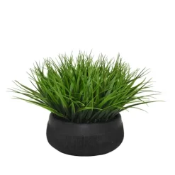 Grass Arrangement In Black Ceramic Bowl-Kirkland's Home Discount