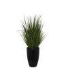 Grass Arrangement In Black Cement Pot-Kirkland's Home Hot