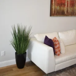 Grass Arrangement In Black Cement Pot-Kirkland's Home Hot