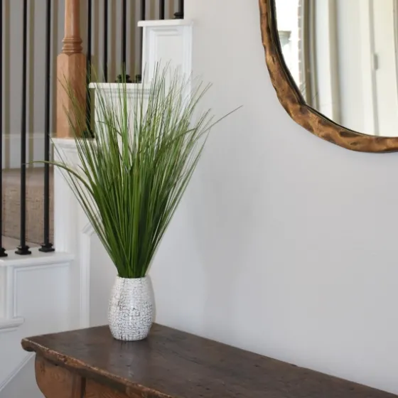 Grass Arrangement In Crackled Cream Pot-Kirkland's Home Cheap