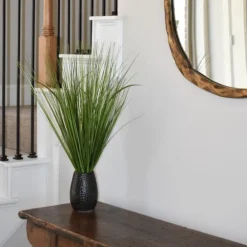 Grass Arrangement In Crackled Black Pot-Kirkland's Home Store