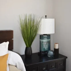 Grass Arrangement In Crackled Black Pot-Kirkland's Home Store