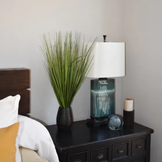 Grass Arrangement In Crackled Black Pot-Kirkland's Home Store