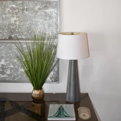 Grass Arrangement In Gold Ribbed Pot-Kirkland's Home Online