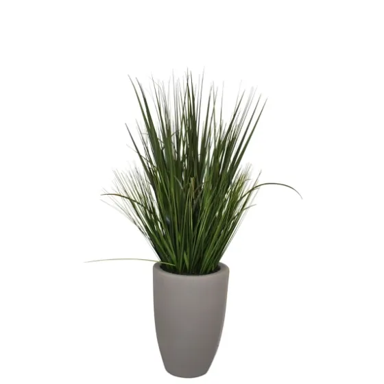 Grass Arrangement In Gray Cement Pot-Kirkland's Home Fashion