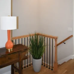 Grass Arrangement In Gray Cement Pot-Kirkland's Home Fashion