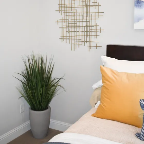 Grass Arrangement In Gray Cement Pot-Kirkland's Home Fashion