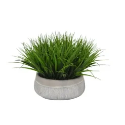 Grass Arrangement In Gray Ceramic Bowl-Kirkland's Home Online