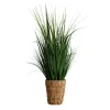 Grass Arrangement In Natural Woven Basket-Kirkland's Home Best Sale