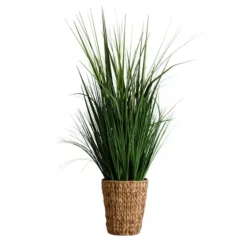 Grass Arrangement In Natural Woven Basket-Kirkland's Home Best Sale