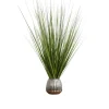 Grass Arrangement In Silver Ribbed Pot-Kirkland's Home Fashion