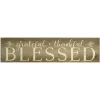 Grateful, Thankful, Blessed Wooden Wall Plaque-Kirkland's Home Best Sale