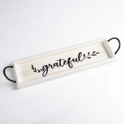 Grateful Whitewashed Wood Tray With Handles-Kirkland's Home Best