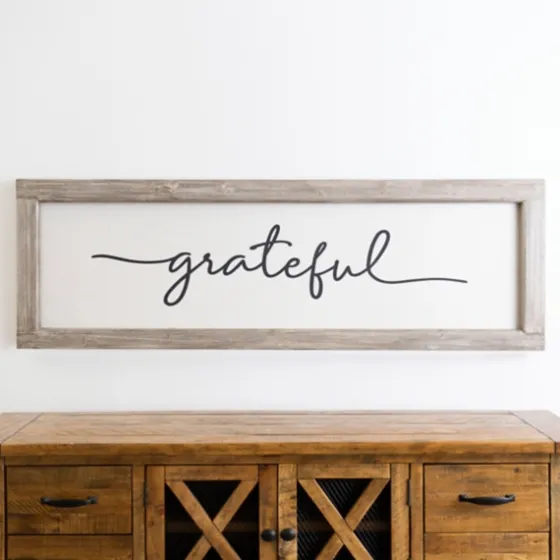 Grateful Wooden Wall Plaque-Kirkland's Home Cheap