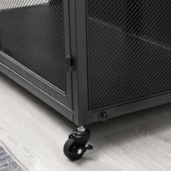 Gray And Black Mesh 2-Door Bar Cart-Kirkland's Home Best Sale