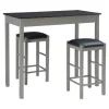 Gray And Black 3-Pc. Stool And Table Set-Kirkland's Home Sale