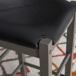 Gray And Black 3-Pc. Stool And Table Set-Kirkland's Home Sale