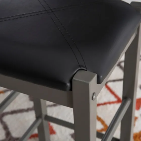 Gray And Black 3-Pc. Stool And Table Set-Kirkland's Home Sale
