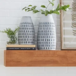 Gray And Blue Grooved Vases, Set Of 2-Kirkland's Home Outlet